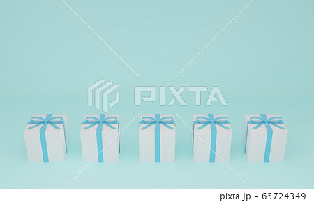 プレゼントbox背景3dcgイラスト画像のイラスト素材