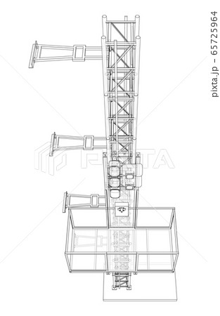 Mast lifts outline. Vector 65725964