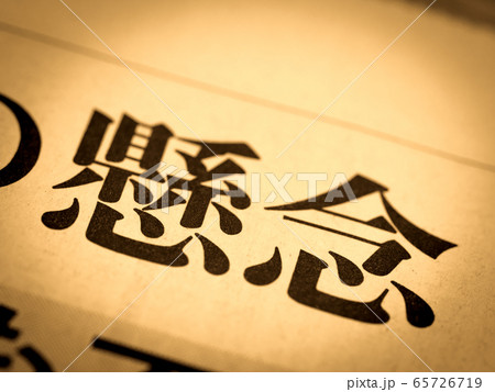 「懸念」の見出し 65726719