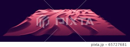 3d noised surface. Vector illustration for technology and science design 3d noised surface. Vector illustration for technology and science design 65727681