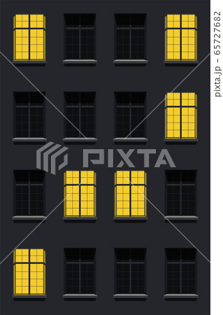 facade house apartments at night facade house apartments at night 65727682