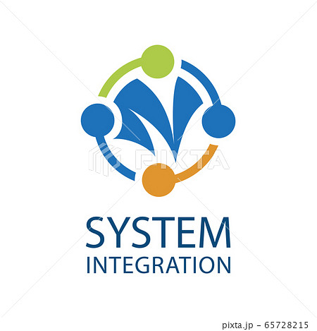 Vector logo of a system integration company Vector logo of a system integration company 65728215
