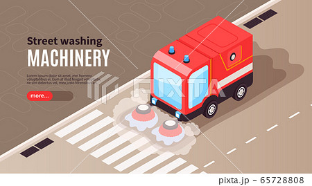 Street Washing Machinery Banner 65728808
