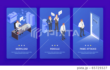 Problem Situations At Work Isometric Banner Set Problem Situations At Work Isometric Banner Set 65729327