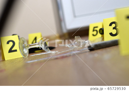 Crime scene investigation - numbering of evidences Crime scene investigation - numbering of evidences 65729530