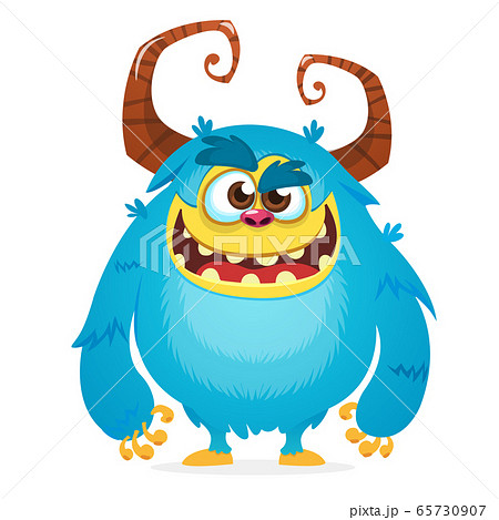 Funny cartoon monster. Vector Halloween illustration 65730907