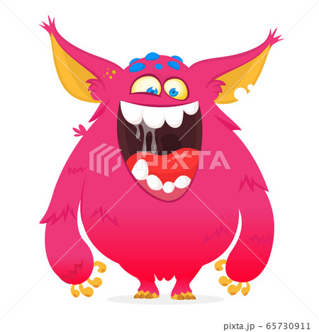 Funny Cartoon Monster Vector Halloween のイラスト素材