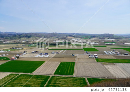 春の達布山展望台からの眺め 65731138