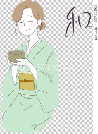 お茶会　着物　女性 65732002