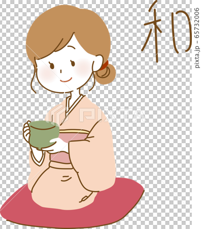 お茶会　着物　女性 65732006