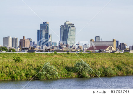 愛知県　名古屋都市風景 65732743