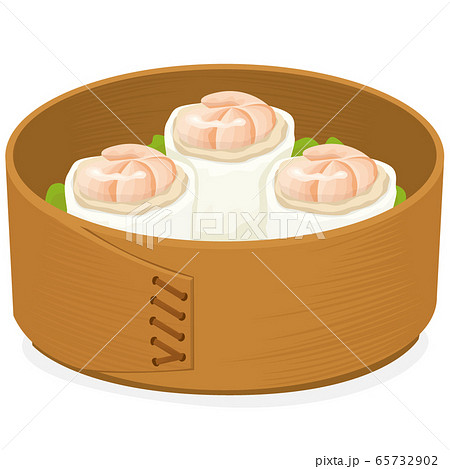 点心 エビシュウマイのイラスト素材