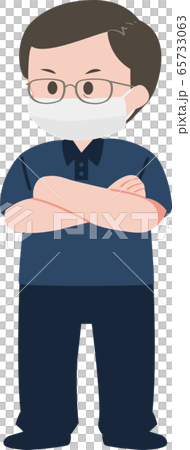 Middle-aged office worker mask polo shirt Cool Biz Middle-aged office worker mask polo shirt Cool Biz 65733063