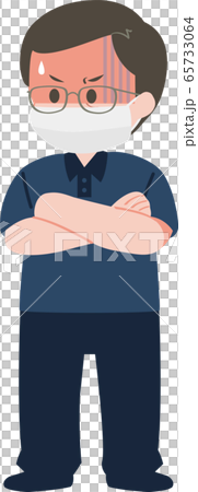 Middle-aged office worker mask polo shirt Cool Biz Middle-aged office worker mask polo shirt Cool Biz 65733064