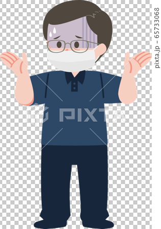 Middle-aged office worker mask polo shirt Cool Biz Middle-aged office worker mask polo shirt Cool Biz 65733068