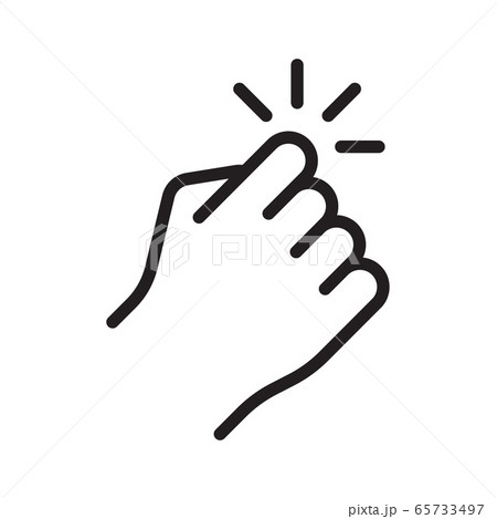 Hand knocking on door icon. Vector illustration 65733497