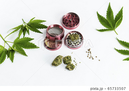 Close-up of medical marijuana buds, hemp seeds, Close-up of medical marijuana buds, hemp seeds, 65733507