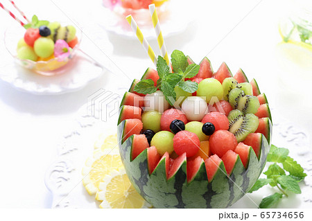 スイカフルーツポンチ スイカフルーツポンチ 65734656