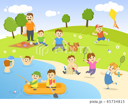 Summertime Stock Illustrations – 114,578 Summertime Stock Illustrations,  Vectors & Clipart - Dreamstime