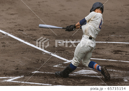 高校野球試合風景 65735154