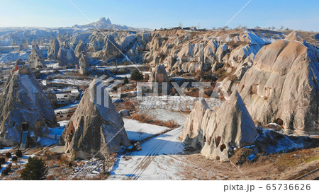 World Heritage, Cappadocia, Gereme, Turkey. Beautiful mountains of volcanic origin. 65736626