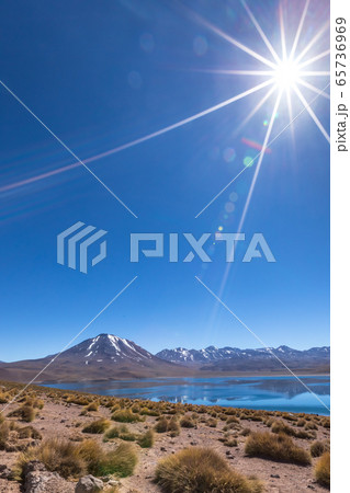 Lagunas Altiplanicas, Miscanti y Miniques, amazing view at Atacama Desert. Chile, South America. Lagunas Altiplanicas, Miscanti y Miniques, amazing view at Atacama Desert. Chile, South America. 65736969