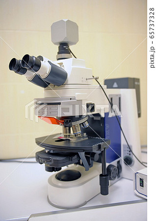 Laboratory Microscope. Scientific and healthcare research background. 65737328