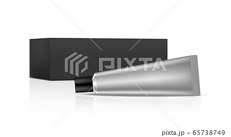 Tube Mock up Realistic Cosmetic and Box Side for 65738749