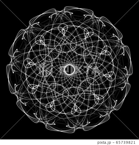 幻想的幾何学模様0523 D008mのイラスト素材