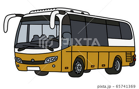 The yellow and white bus The yellow and white bus 65741369