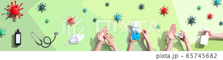 Prevent virus and germs Prevent virus and germs 65745682