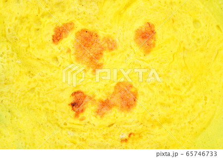 Fried eggs without oil on plate Fried eggs without oil on plate 65746733