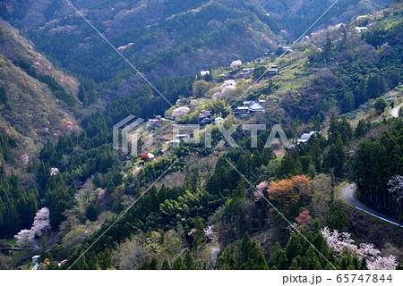 望郷の丘 徳島県美馬郡つるぎ町貞光家賀 の写真素材