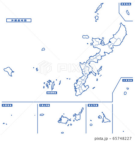 沖縄県の地図イラスト フリー素材 を無料ダウンロード