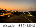 夕方 夕日 夕暮れ 65748648