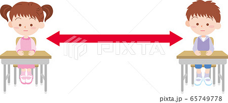 教室での距離 65749778