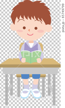 A boy studying in the classroom 65749799