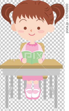 A girl studying in the classroom 65749800