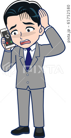スマートフォンと男性 スマートフォンと男性 65752580