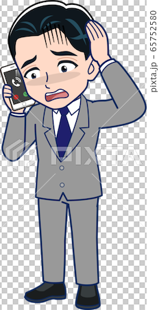 スマートフォンと男性 スマートフォンと男性 65752580