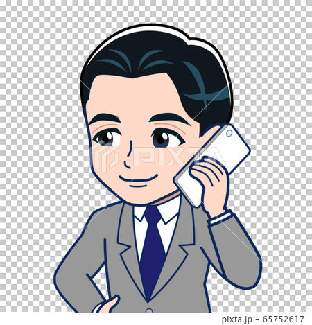 Young salesman talking on the phone 65752617