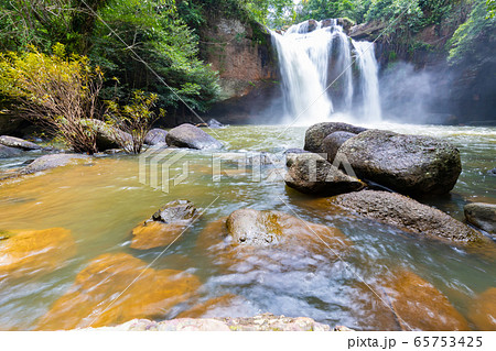 Haew Suwat Waterfall in Khao Yai National Park, 65753425