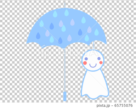 6月梅雨のイラスト可愛いてるてる坊主のイラスト素材