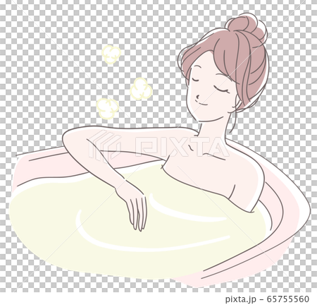 A woman taking a bath A woman taking a bath 65755560
