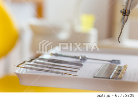 Medical equipment and stomatology concept, yellow dentistry 65755809