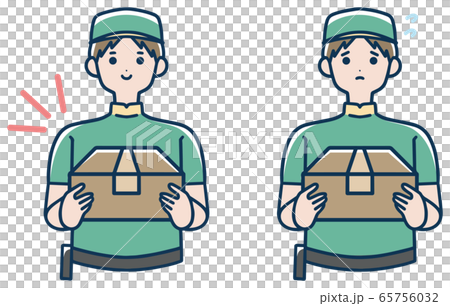 宅配便  男性 イラスト 宅配便  男性 イラスト 65756032