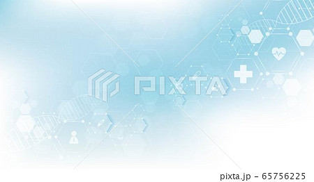 health care and science icon pattern medical innovation concept background vector design. 65756225