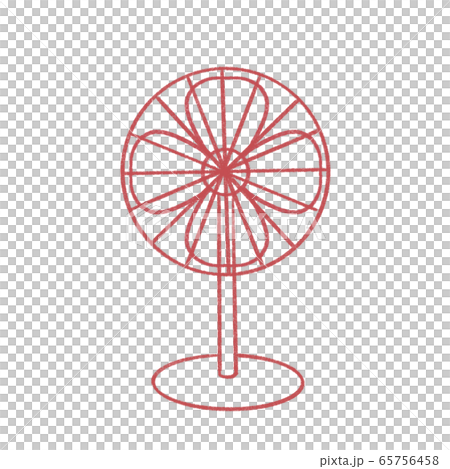 扇風機 赤のイラスト素材 扇風機 赤のイラスト素材