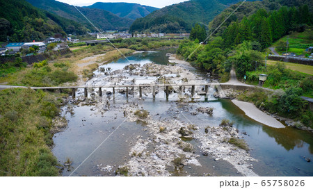 四万十川　沈下橋 65758026