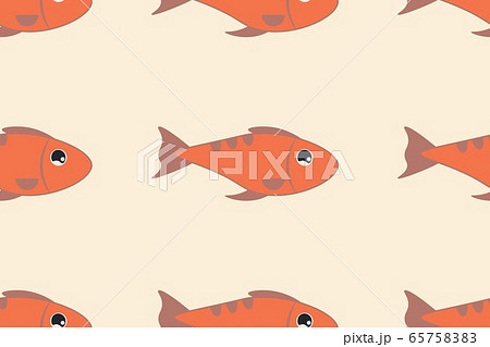 Seamless pattern background with cute exotic aquarium fishes. Vector EPS10 illustration. 65758383